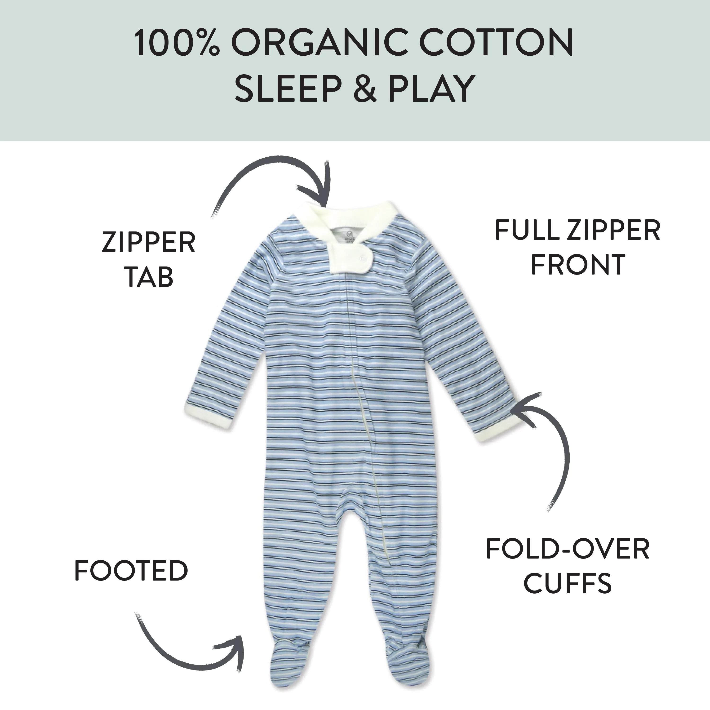 2-Pack Organic Cotton Sleep & Plays