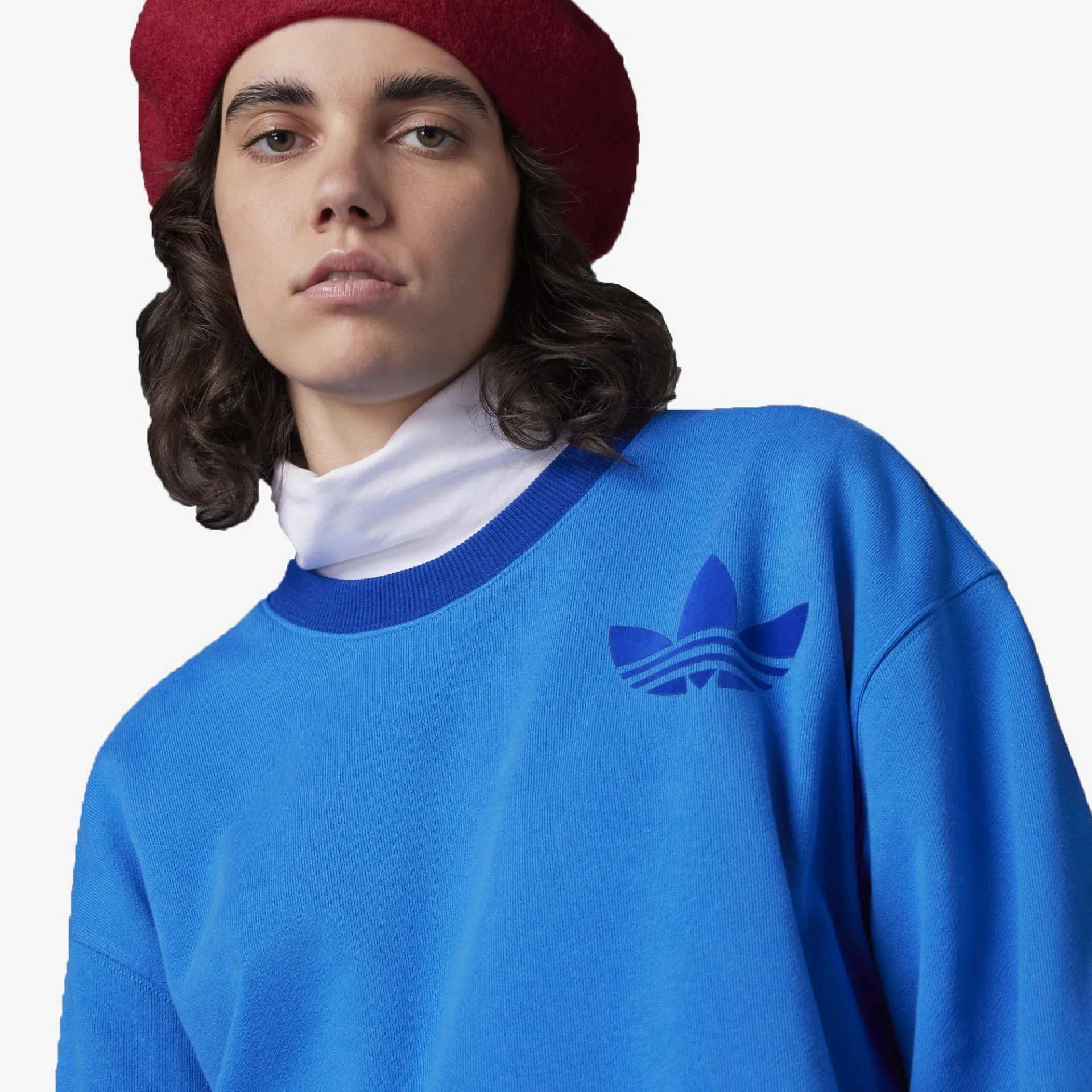 Adidas Originals | WMN'S ADICOLOR 70S SWEATSHIRT  { BLUE BIRD