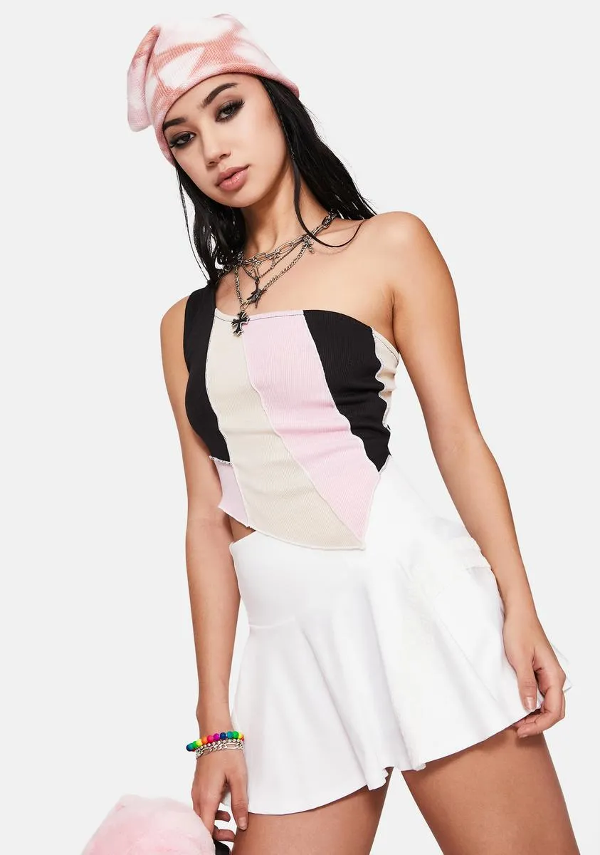 Always Effortless One Shoulder Crop Top