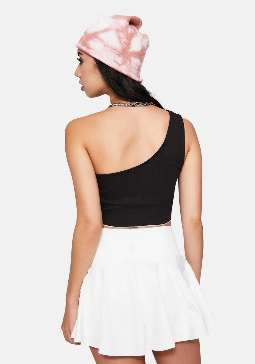 Always Effortless One Shoulder Crop Top
