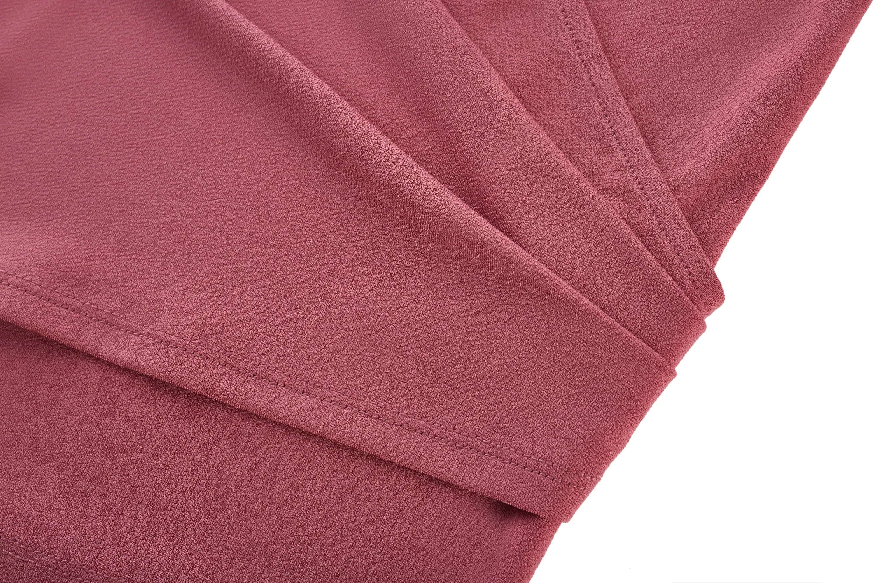 Bailey Stretchable Crepe Knit V Neck Top with Flare Sleeves