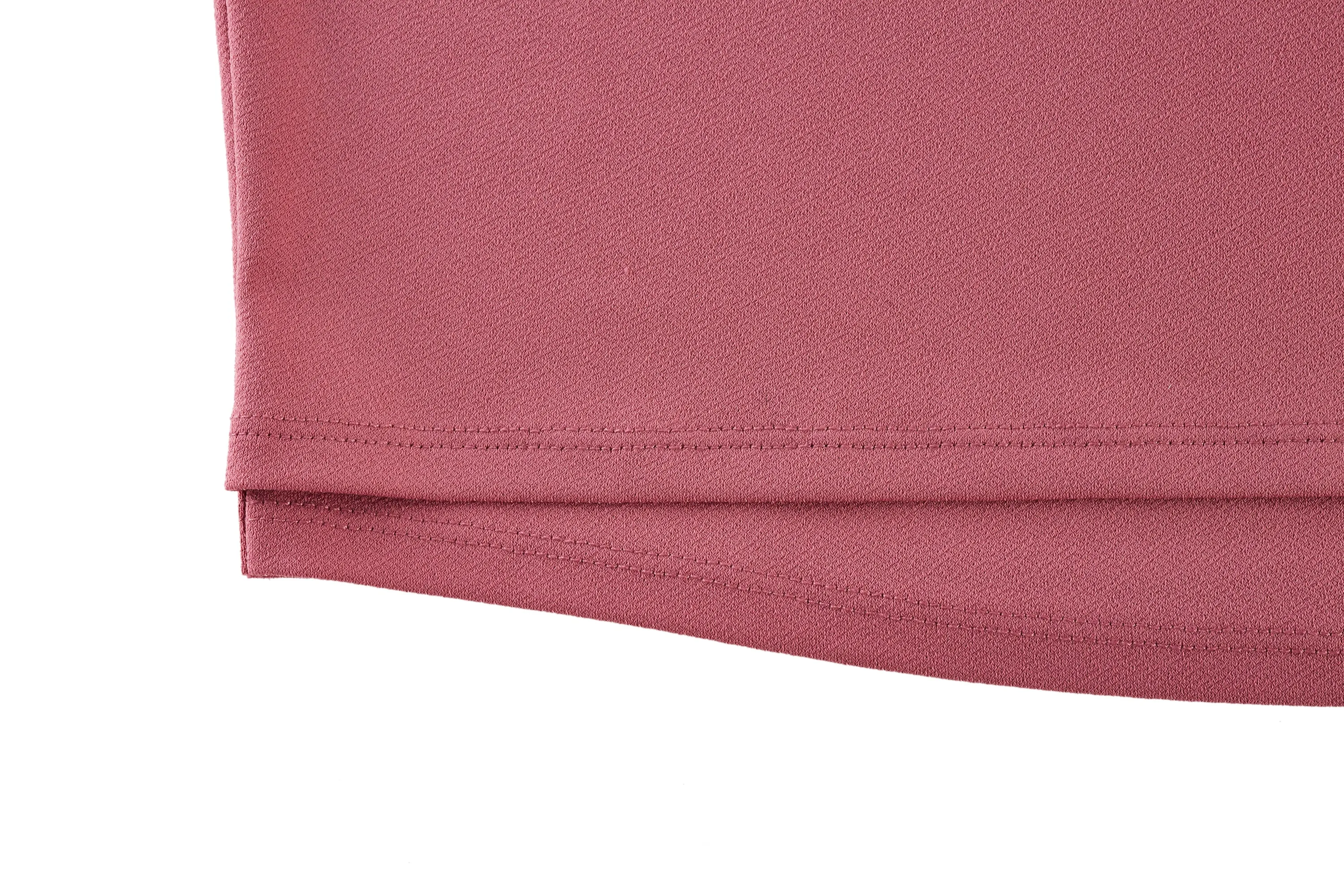 Bailey Stretchable Crepe Knit V Neck Top with Flare Sleeves
