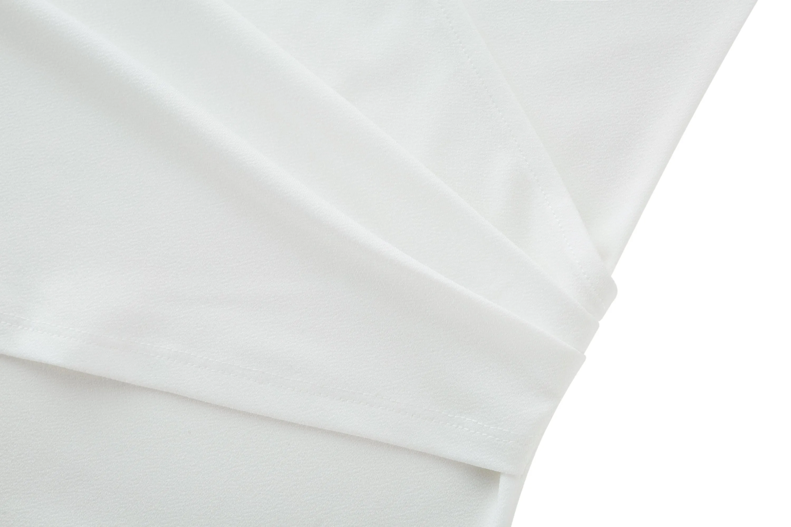 Bailey Stretchable Crepe Knit V Neck Top with Flare Sleeves