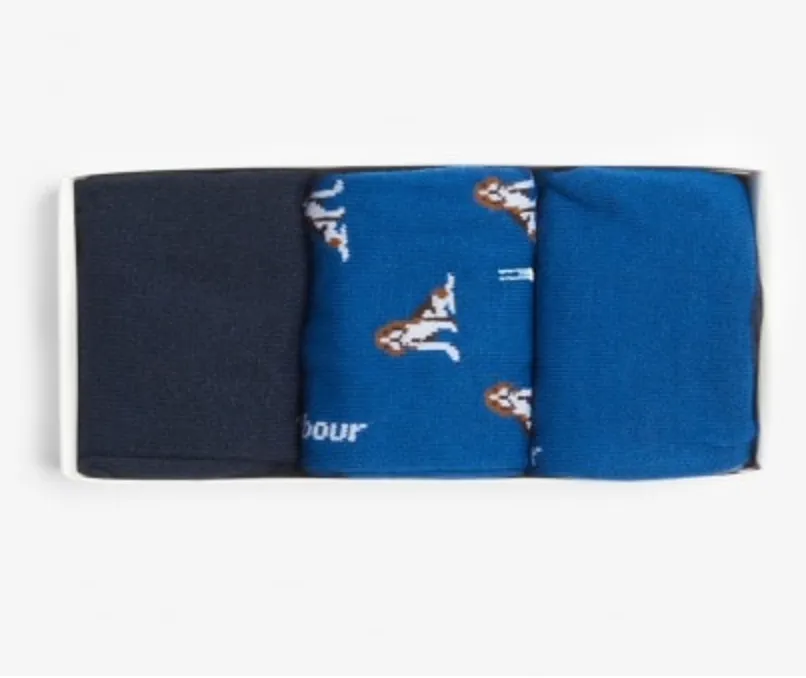 Barbour Multi Dog Sock Set Beagle