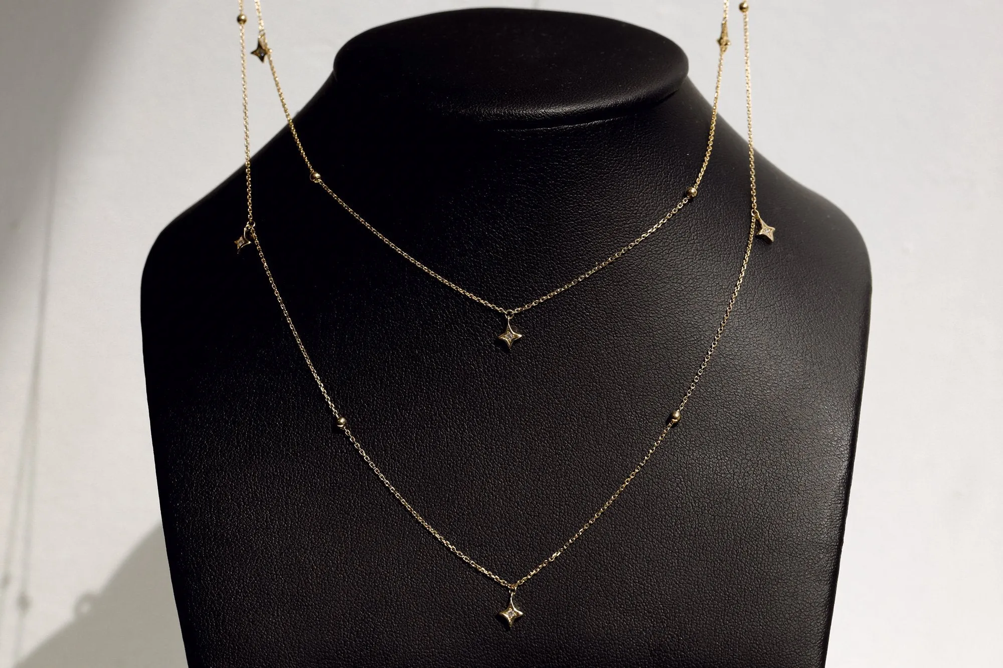 Bohemian Diamond Layered Necklace