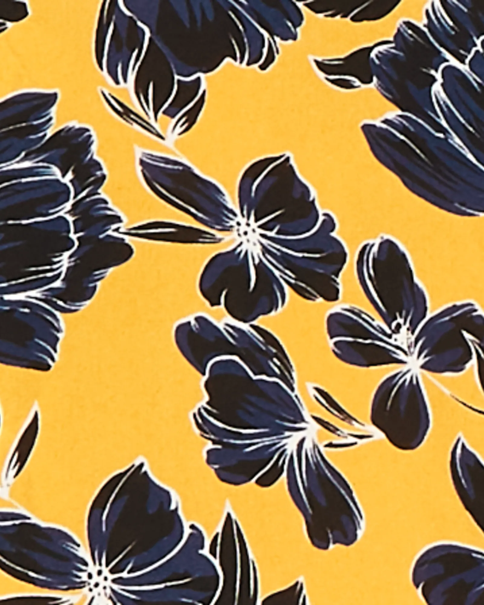 Claire Pleat Back Blouse | Yellow / Navy