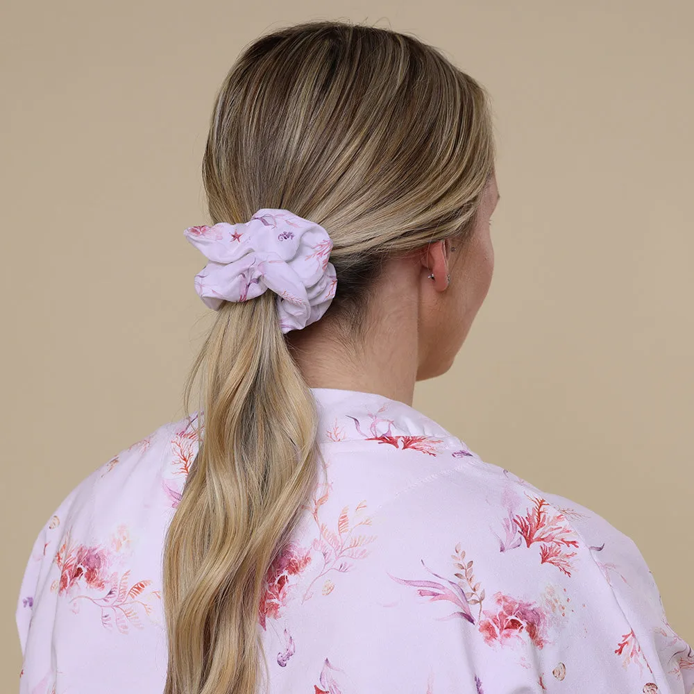 Coral Organic Scrunchie