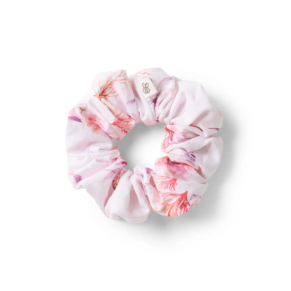 Coral Organic Scrunchie