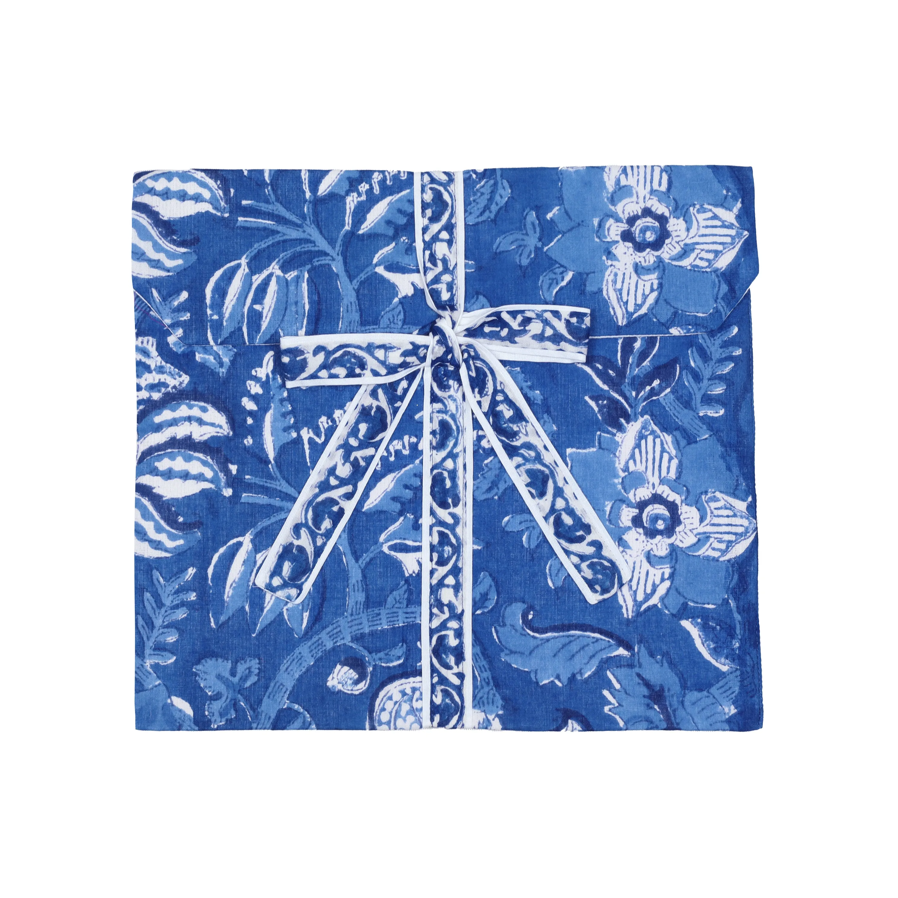 Delfina Blue Cotton Pajama Long Sleeve FINAL SALE XXL only