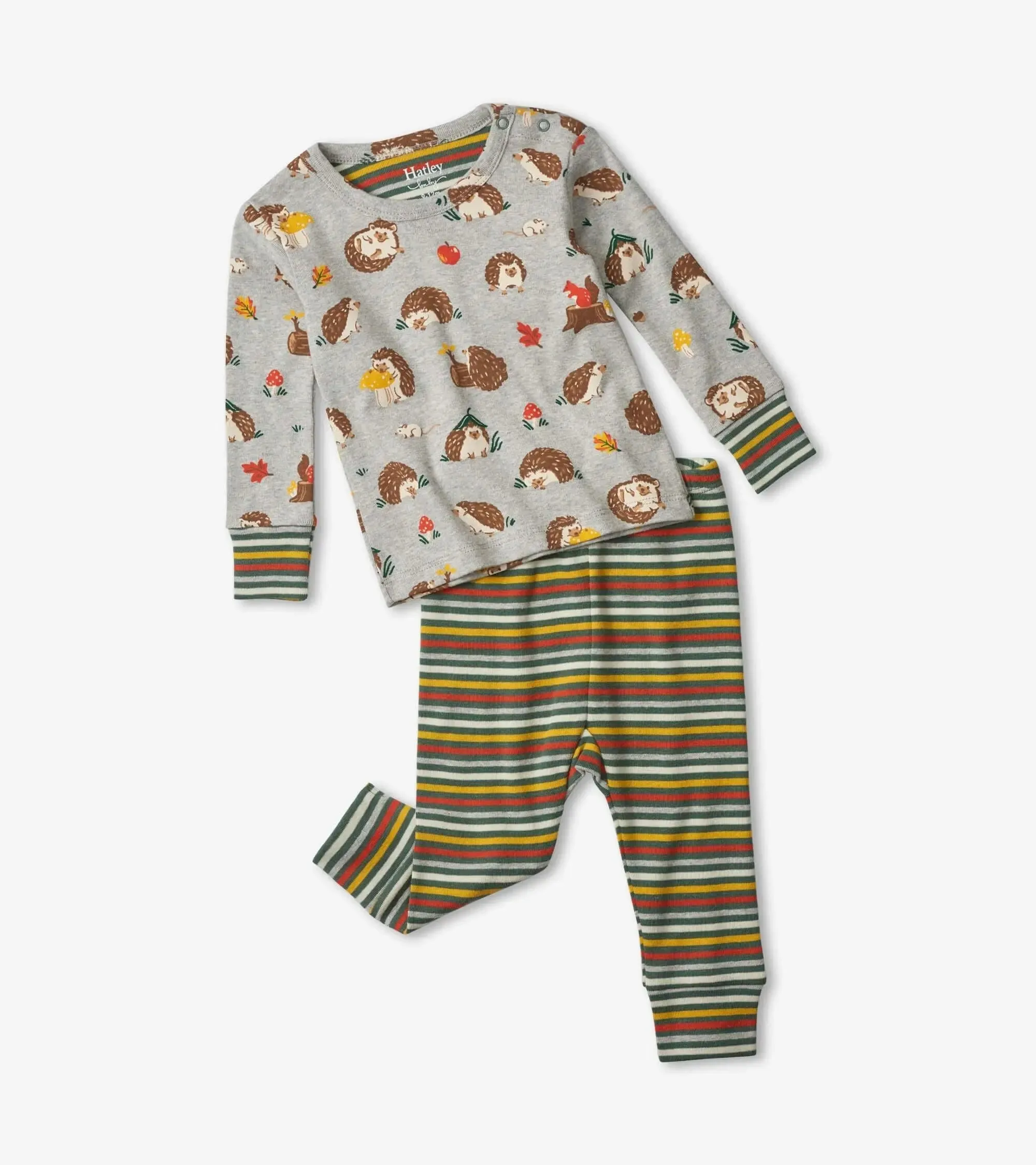 Forest Creatures Organic Cotton Pajama Set | Hatley
