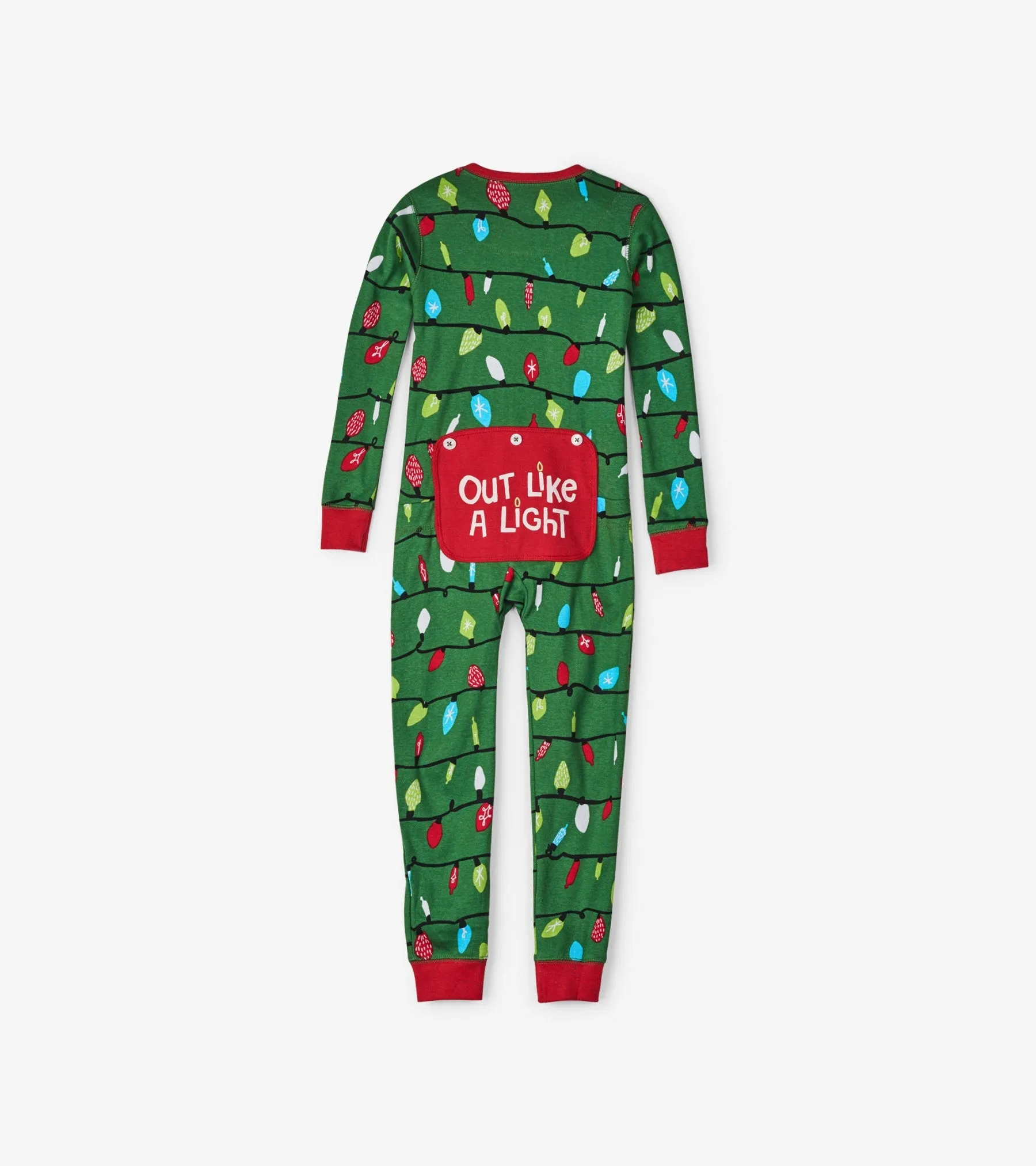 Green Northern Lights Adult Unionsuit - Little Blue House By: Hatley