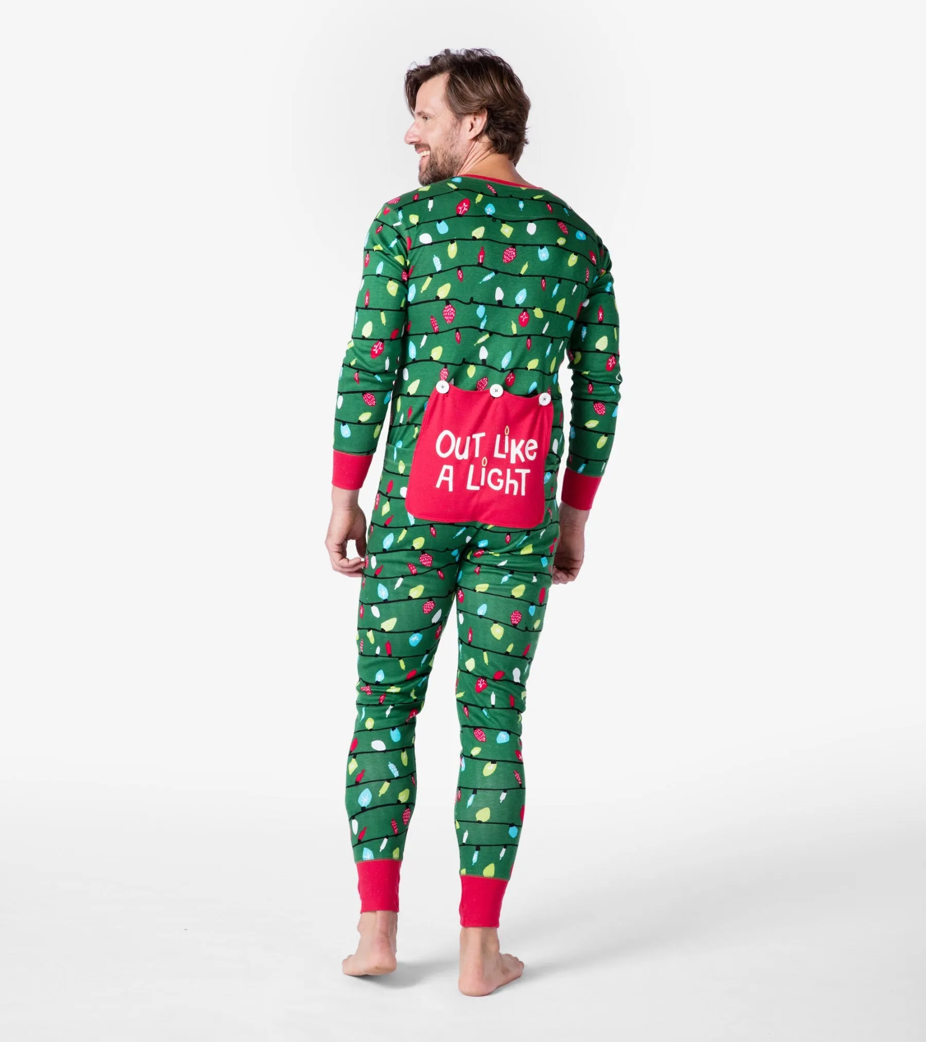 Green Northern Lights Adult Unionsuit - Little Blue House By: Hatley