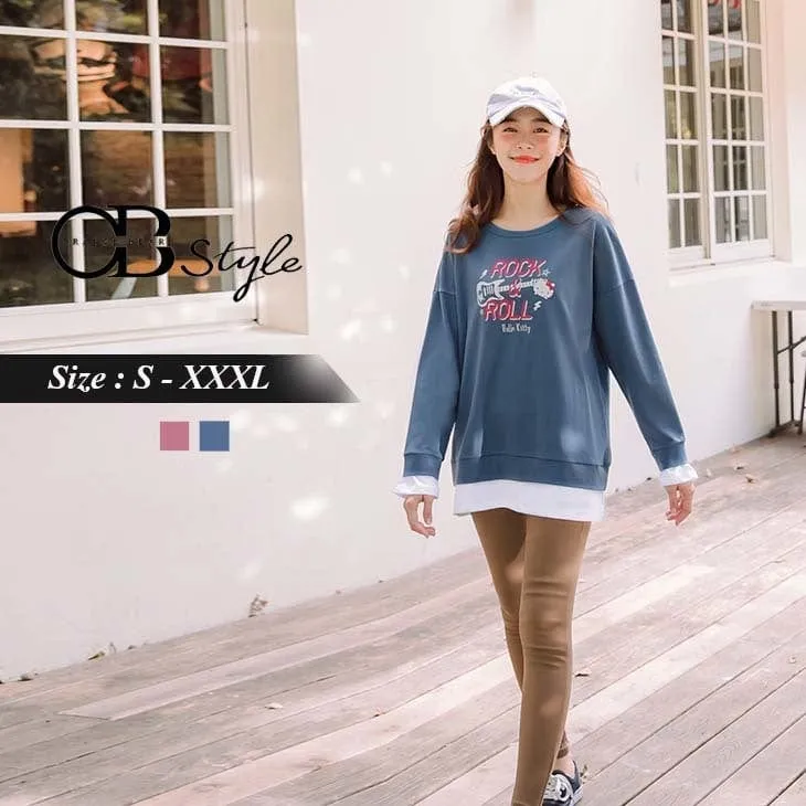 KITTY FAKE TWO PCS TOPS