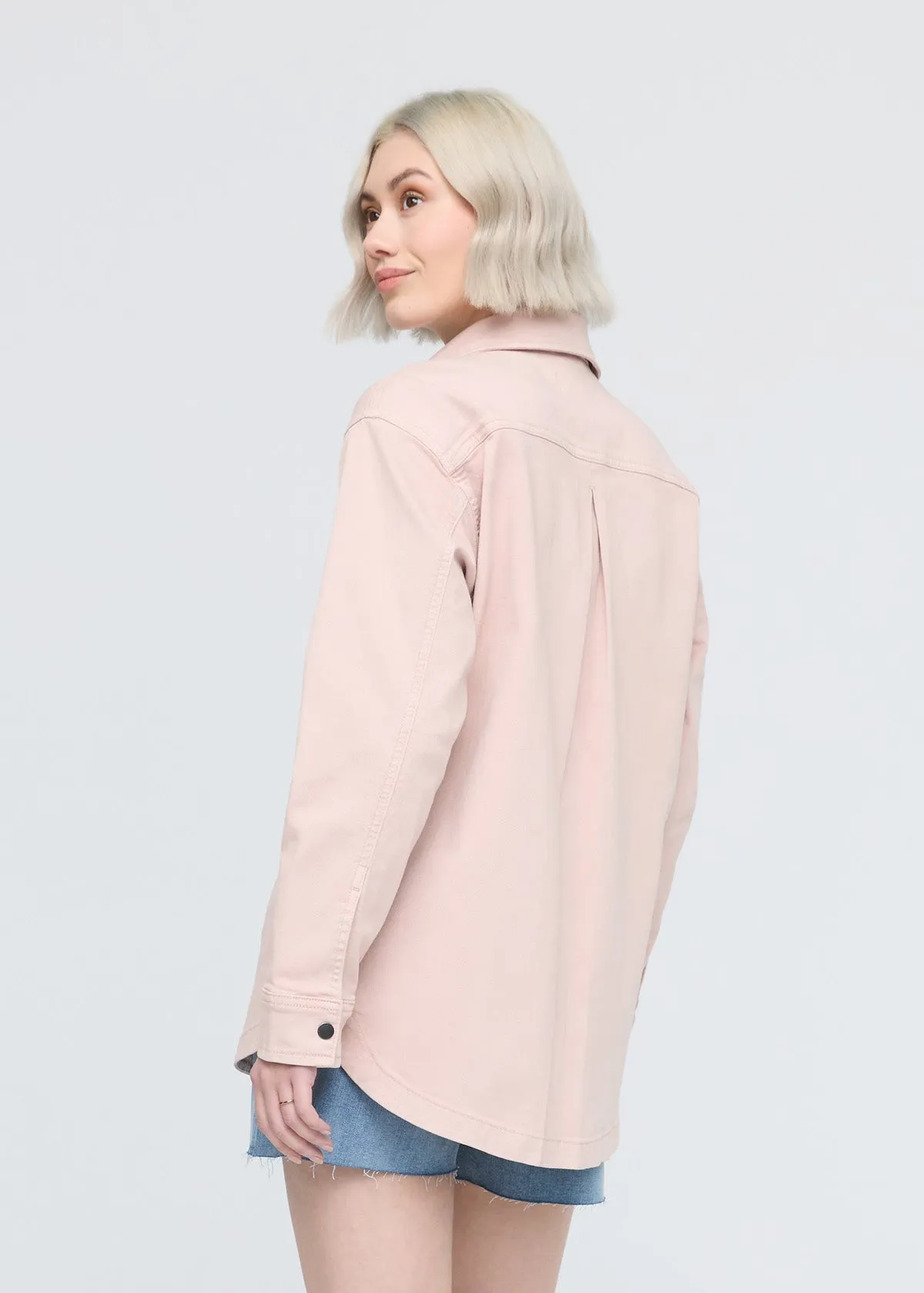 LuxTwill Overshirt -  Soft Rose