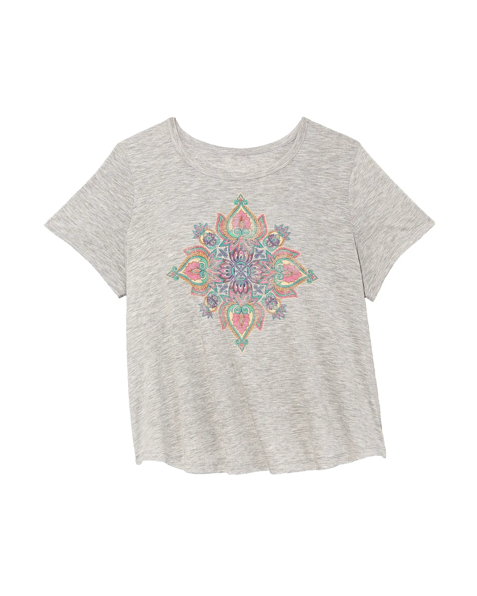 Marsha Graphic Tee | Light Grey / Pink