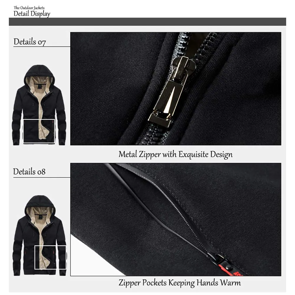 Men Thicken Hooded Jacket