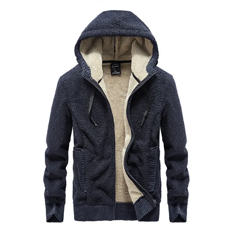 Men Thicken Hooded Jacket