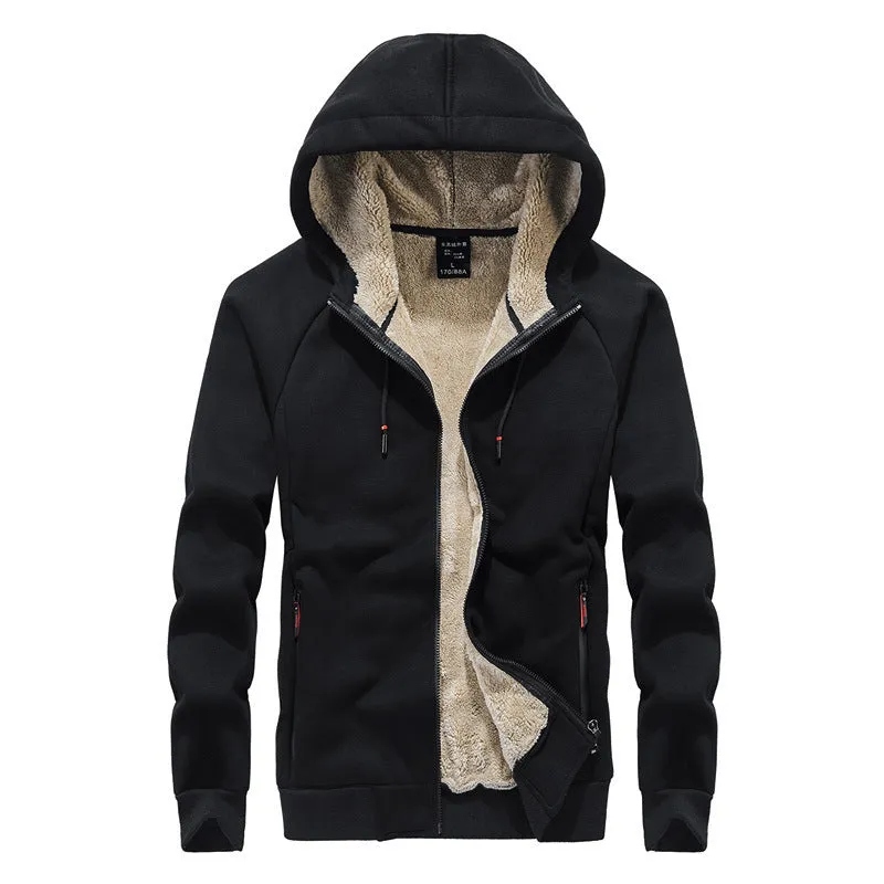 Men Thicken Hooded Jacket