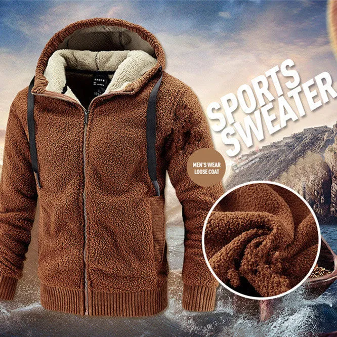 Men Thicken Hooded Jacket