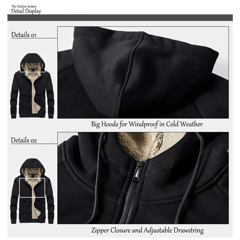 Men Thicken Hooded Jacket