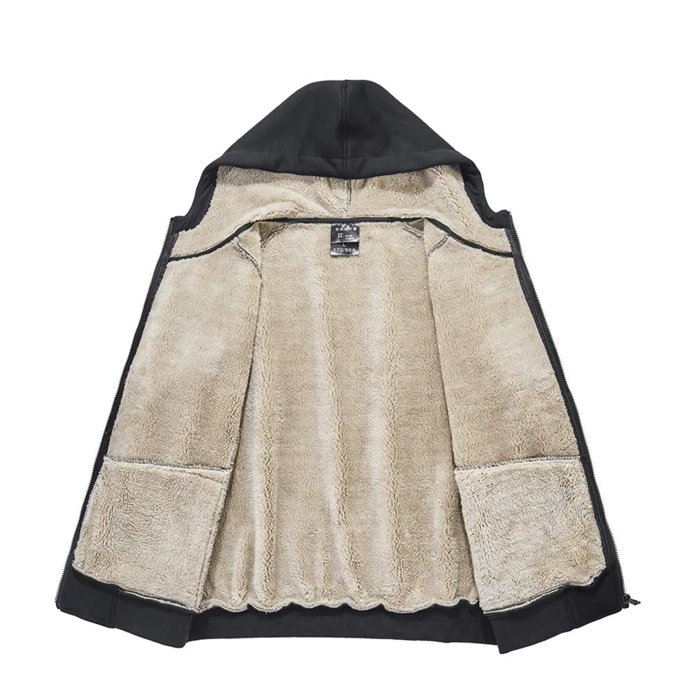 Men Thicken Hooded Jacket