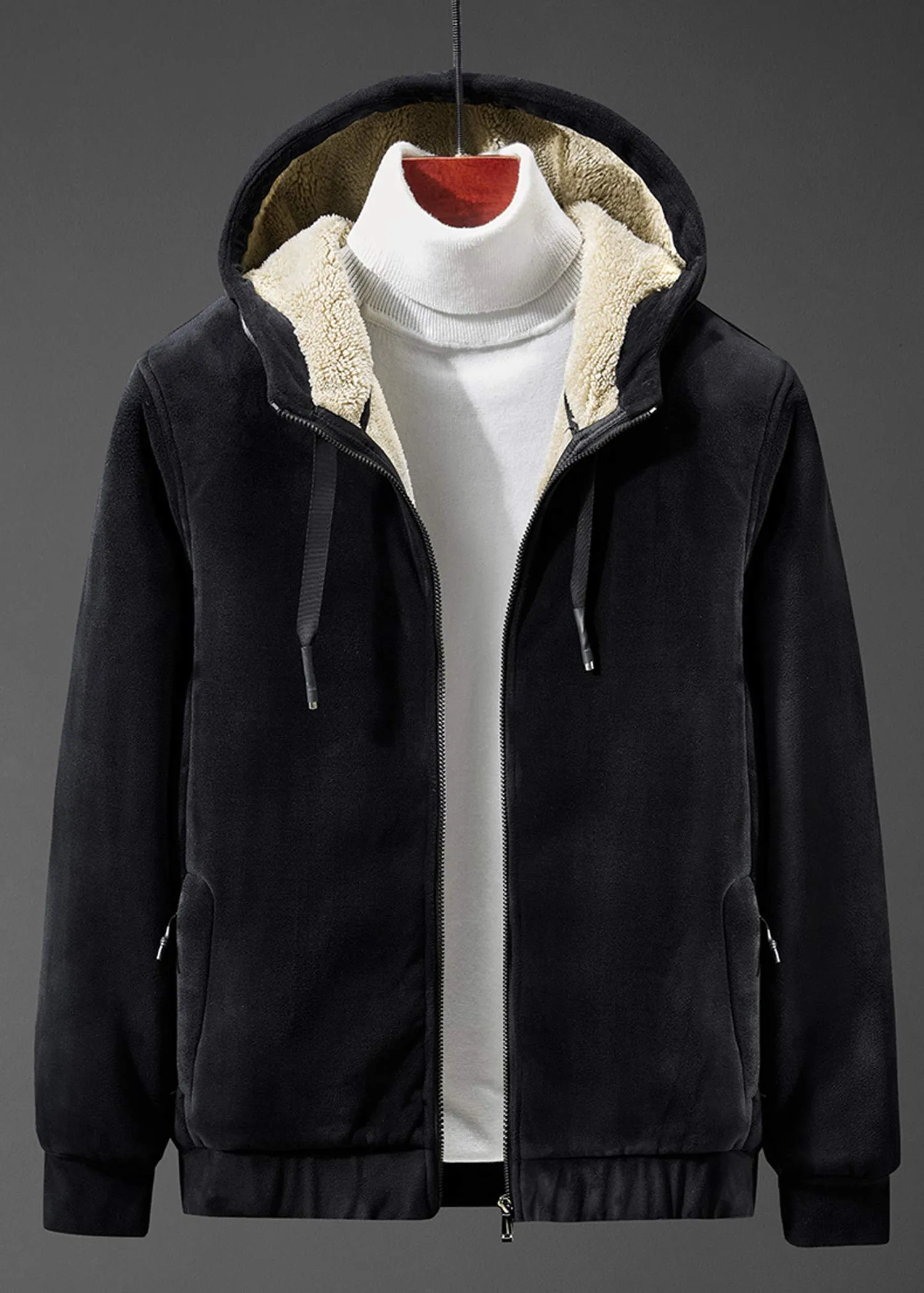 Men Thicken Hooded Jacket