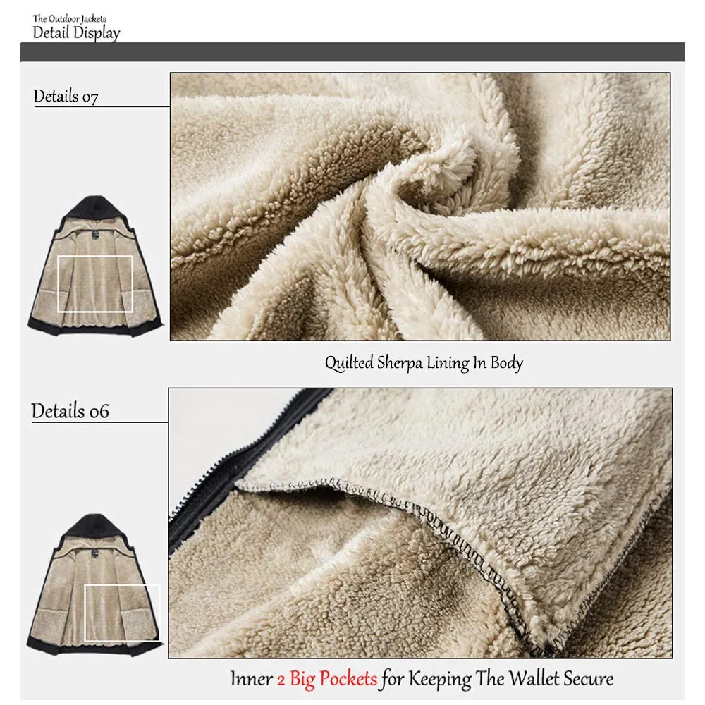 Men Thicken Hooded Jacket