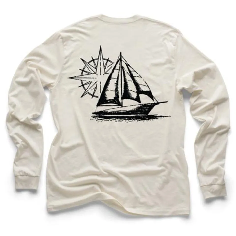 Nautical Sailing Long Sleeve Light Shirt (w/ Free Necklace)
