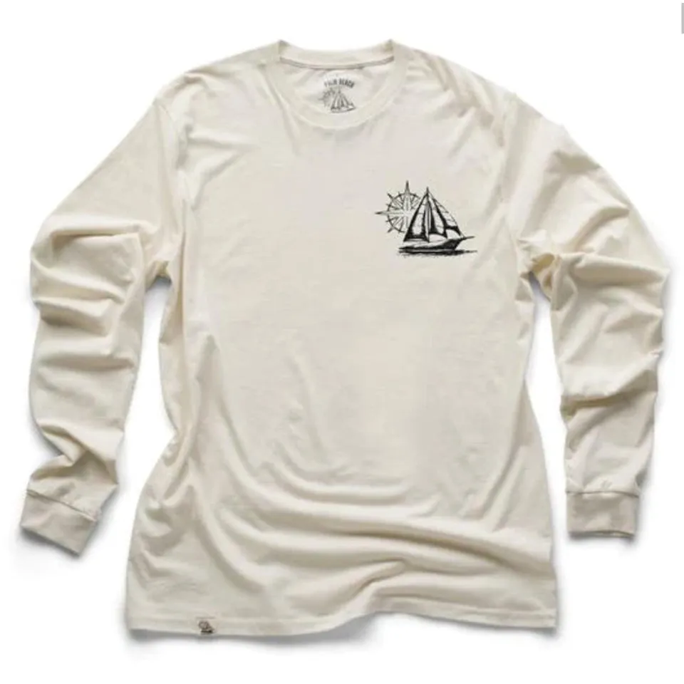 Nautical Sailing Long Sleeve Light Shirt (w/ Free Necklace)