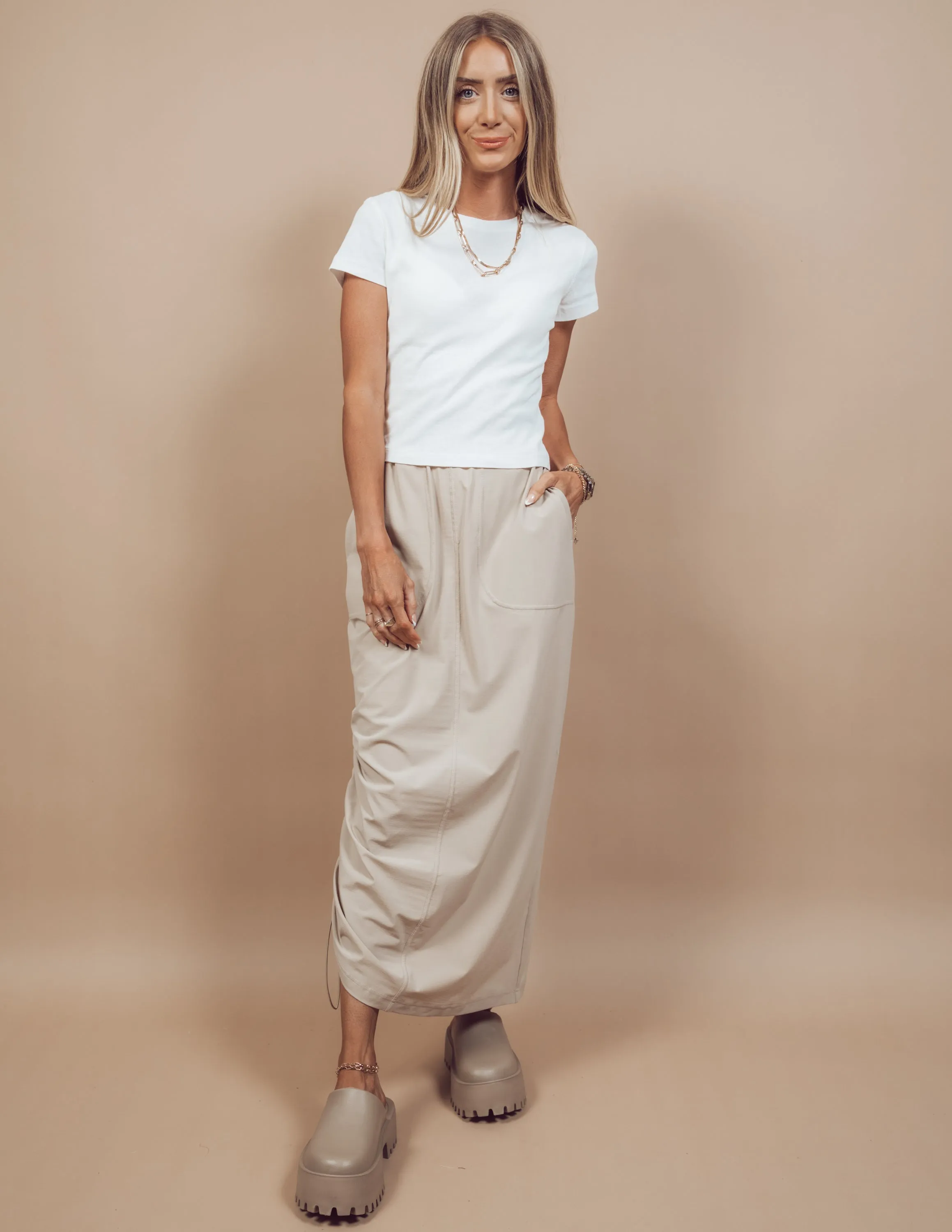 Oaklyn Cargo Maxi Skirt