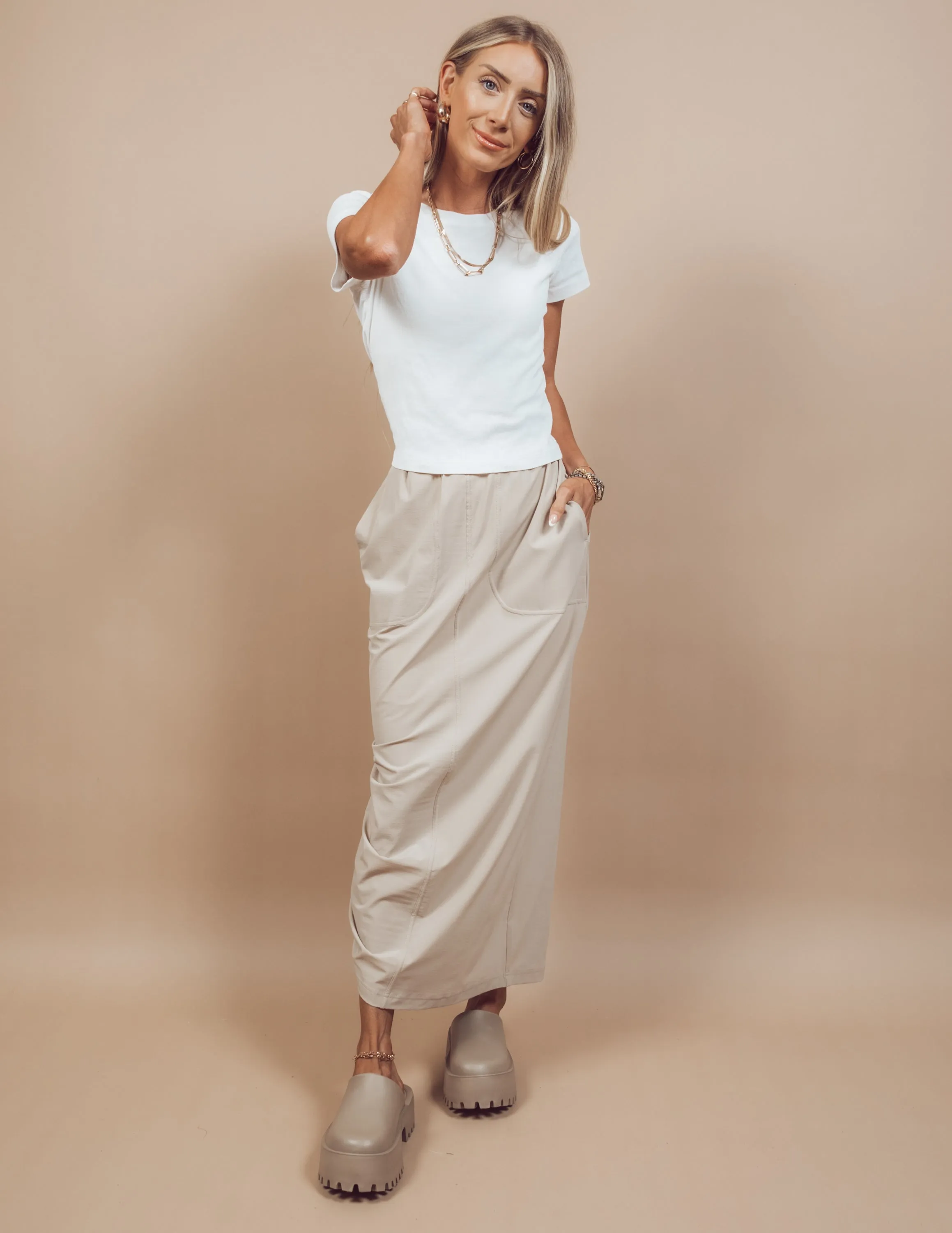 Oaklyn Cargo Maxi Skirt