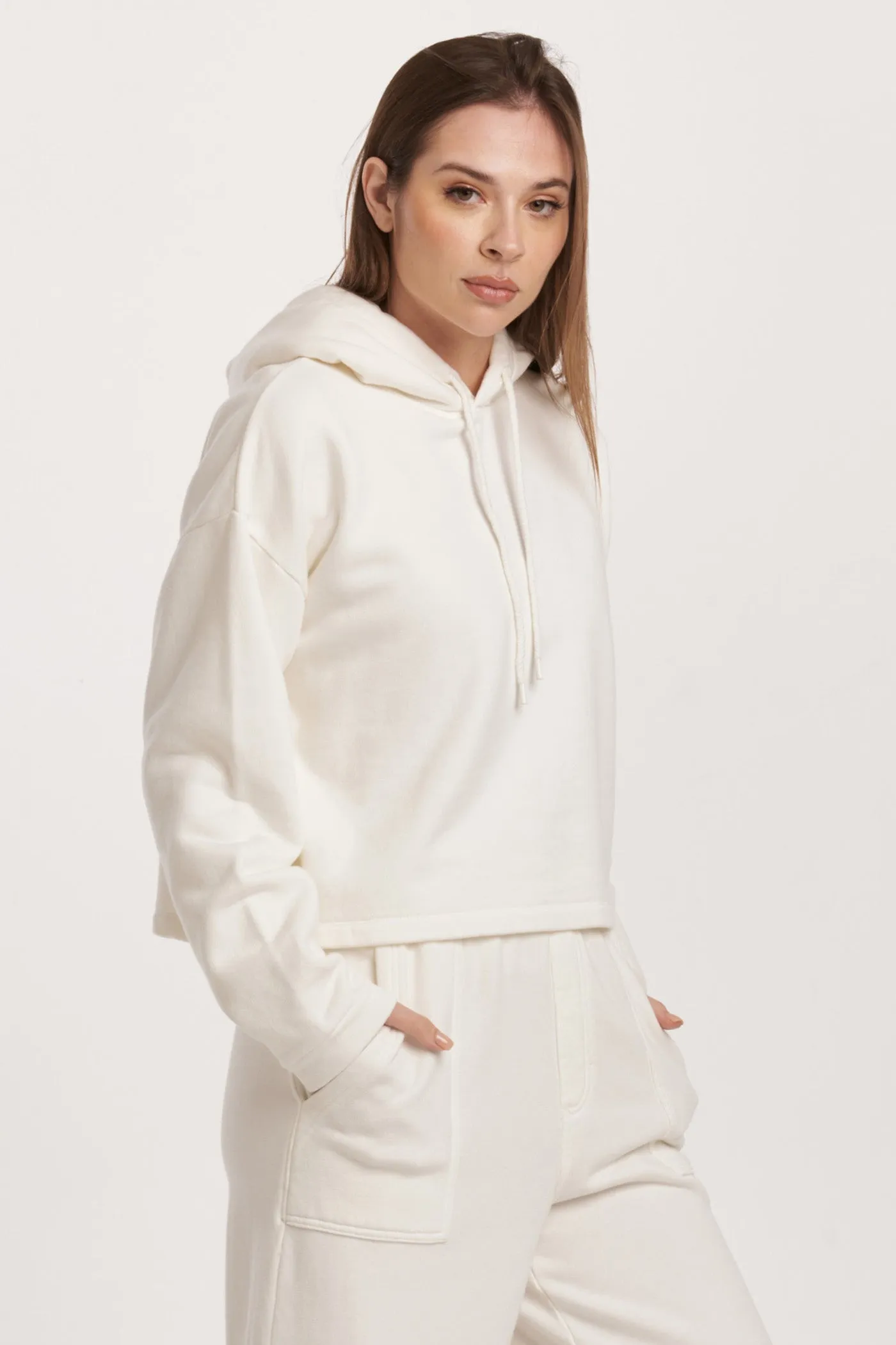 PAXTON HOODIE SWEATSHIRT OFF WHITE