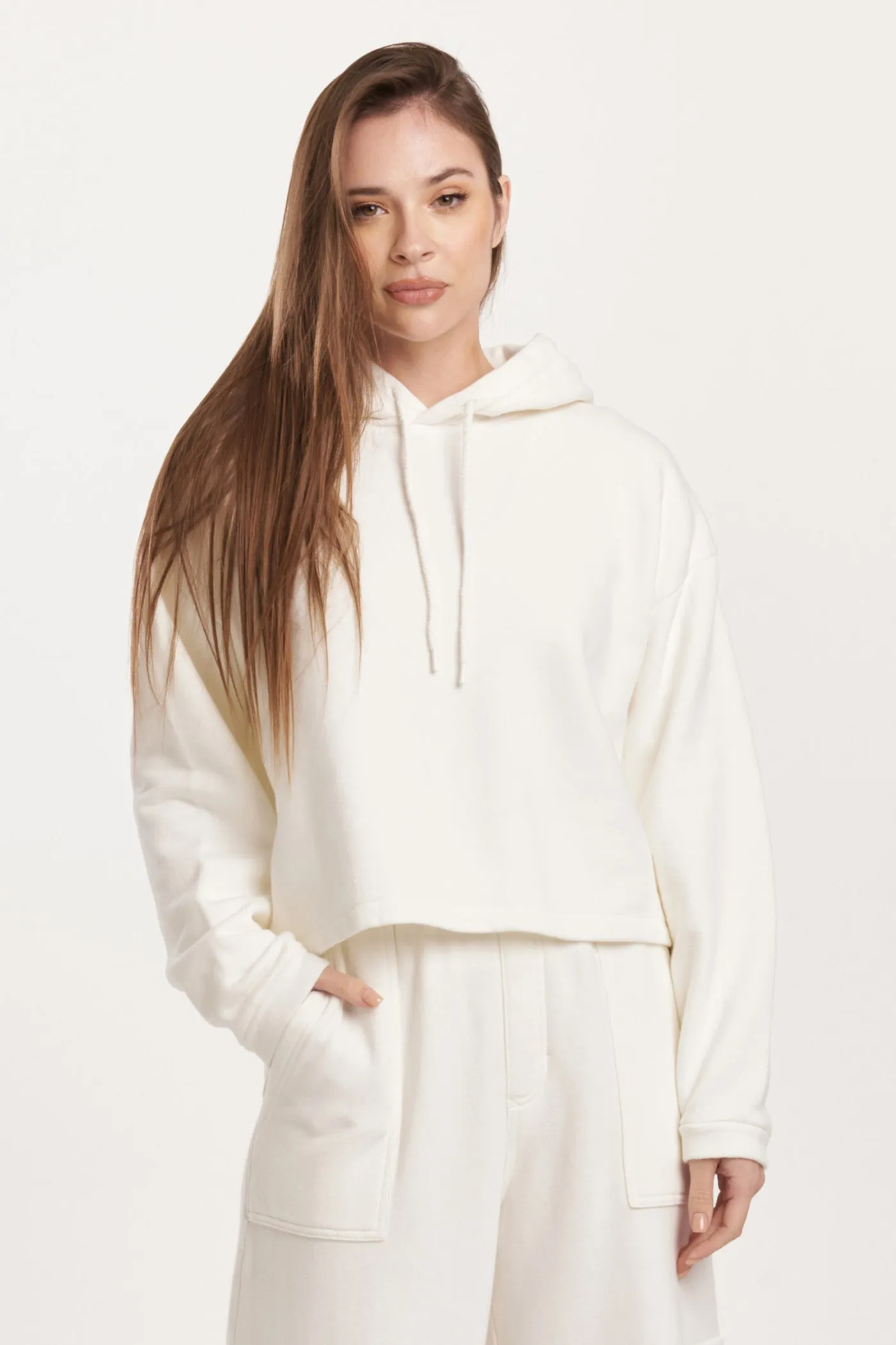 PAXTON HOODIE SWEATSHIRT OFF WHITE
