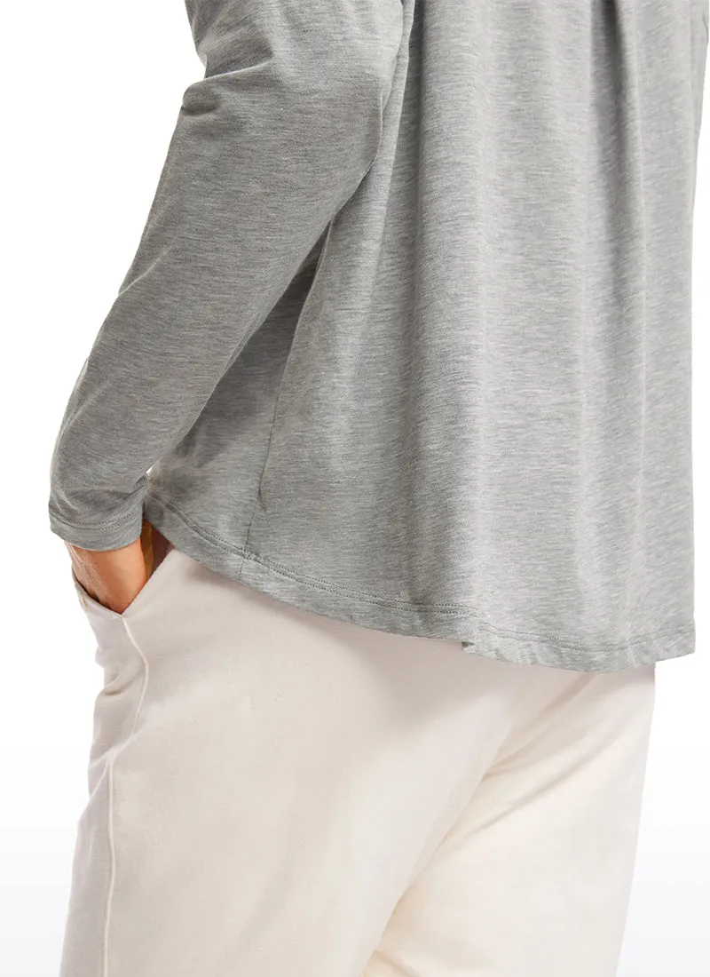 Pima Cotton Long Sleeves Crew Neck