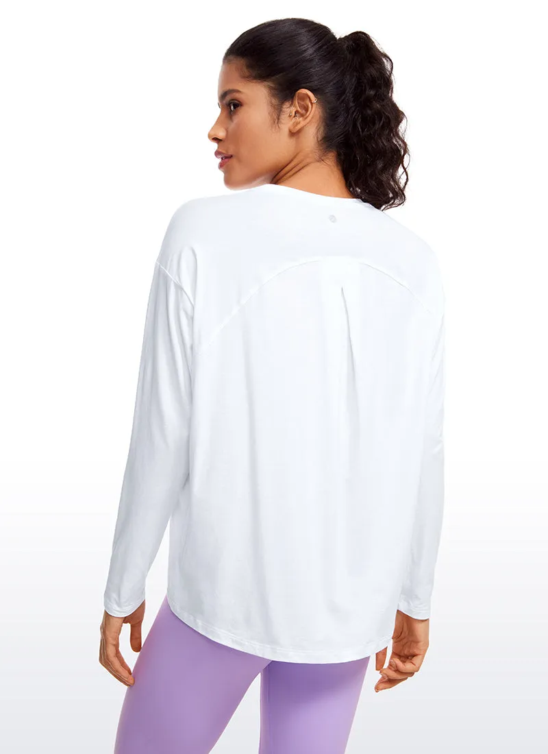 Pima Cotton Long Sleeves Crew Neck