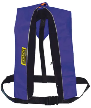 Seachoice Type V Inflatable PFD 33G Manual/Auto Blue/Black 50-85840 | 2024