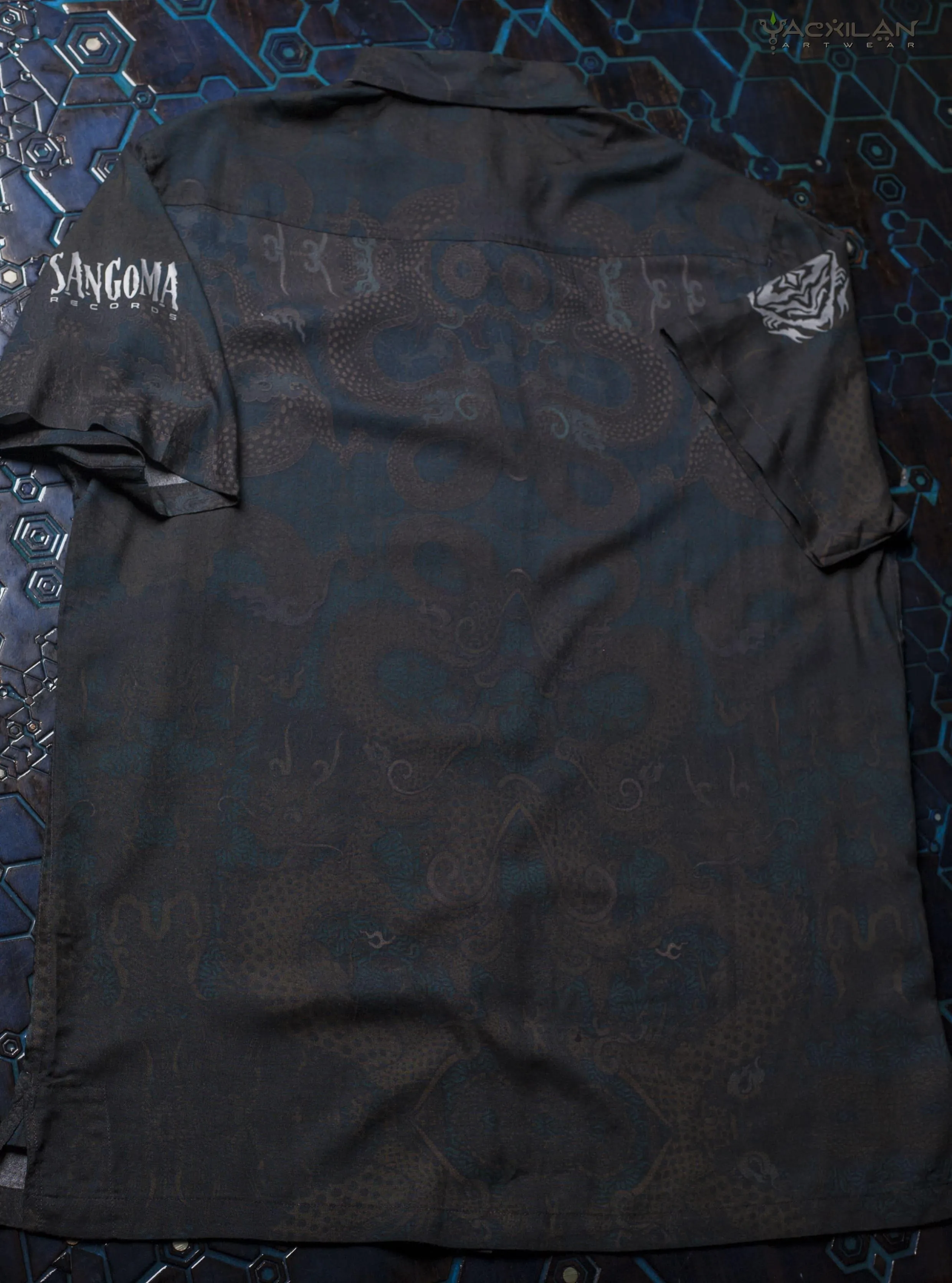 Shirt Men Half Sleeves / Viscose - SANGOMA DRAGONS