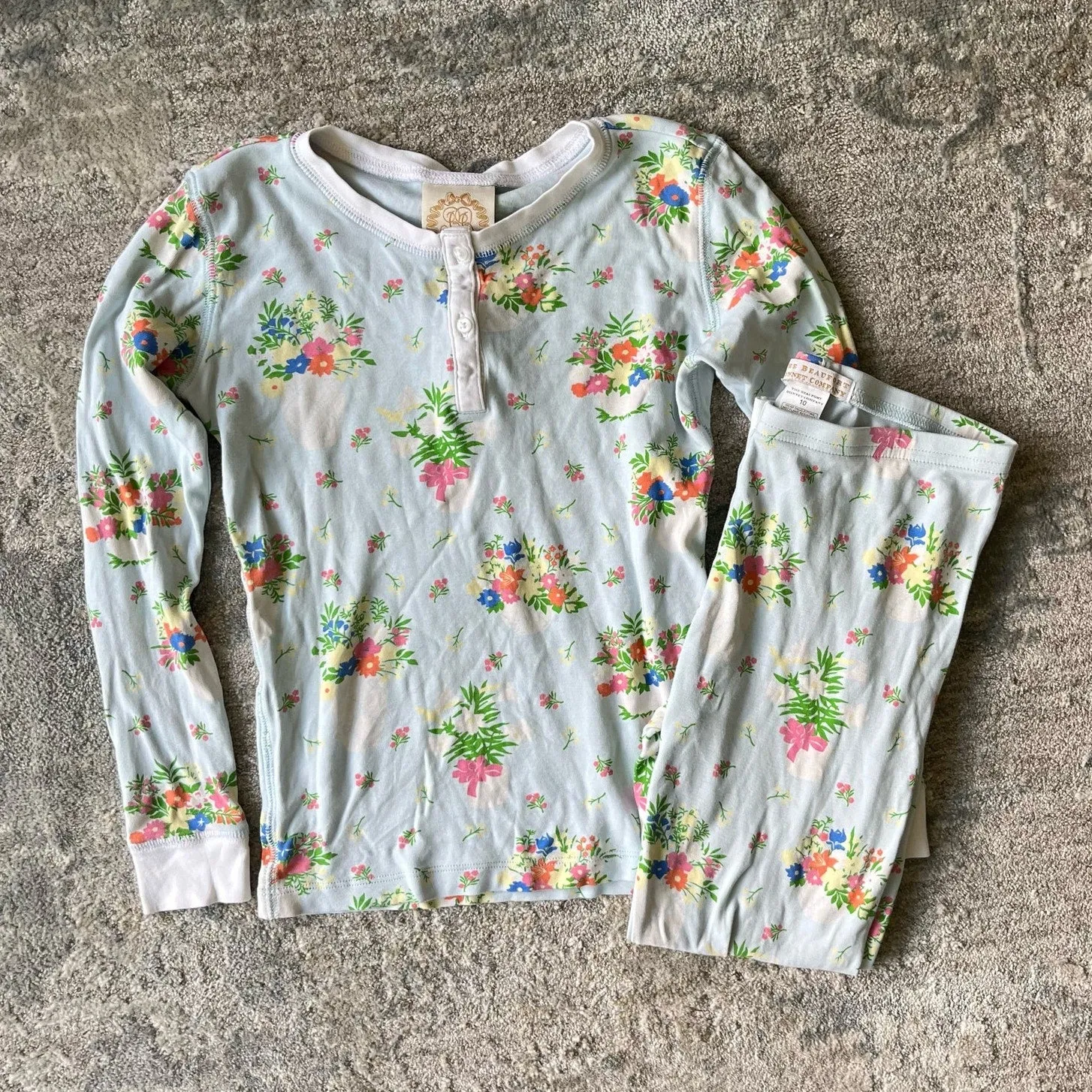The Beaufort Bonnet Company Sara Jane's Sweet Dream Set Blue Floral 10