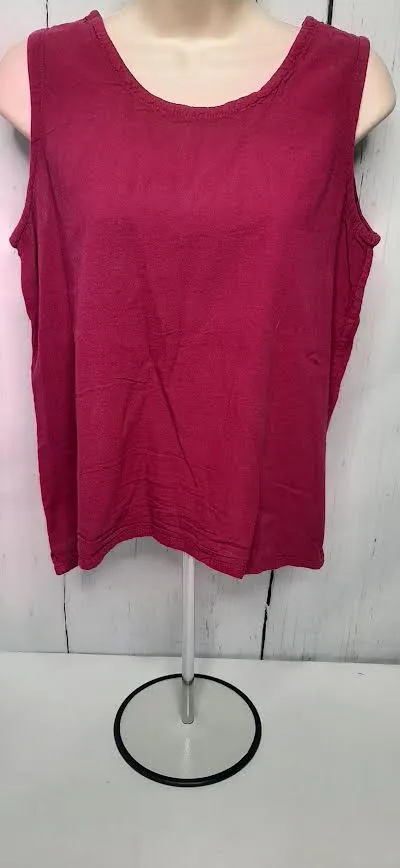 Top- Tank-Fuscia-Women's-S-0786