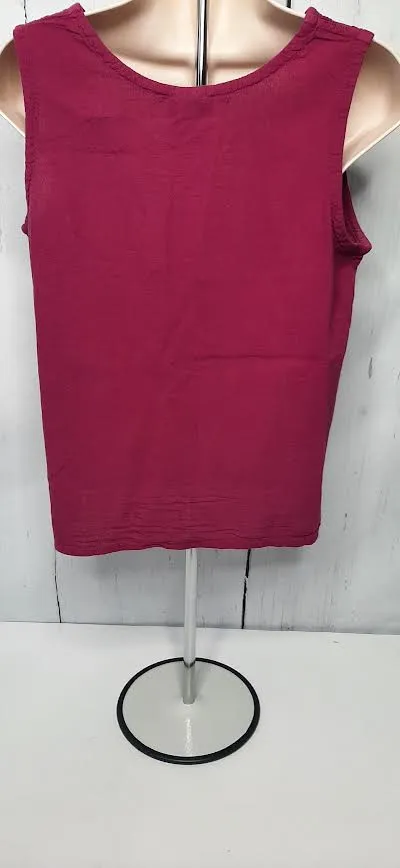 Top- Tank-Fuscia-Women's-S-0786