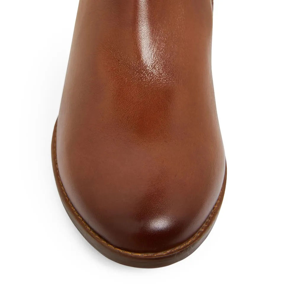 Vera Boot in Mid Brown Leather