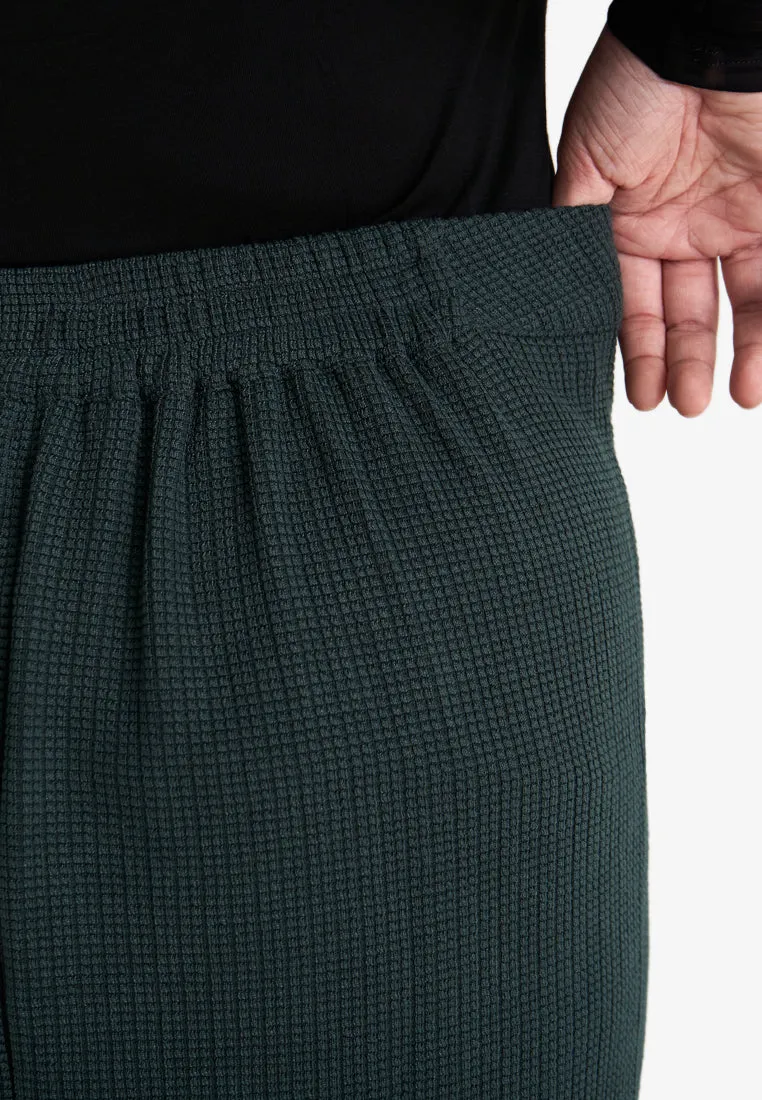 Wallie Waffle Casual Mini Splits Skirt