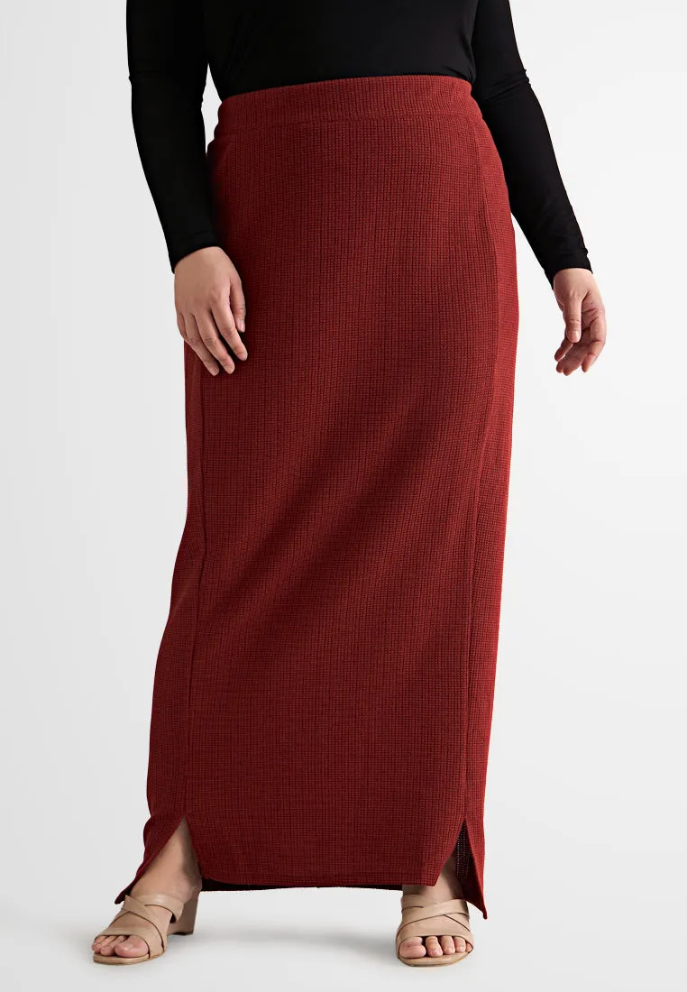 Wallie Waffle Casual Mini Splits Skirt