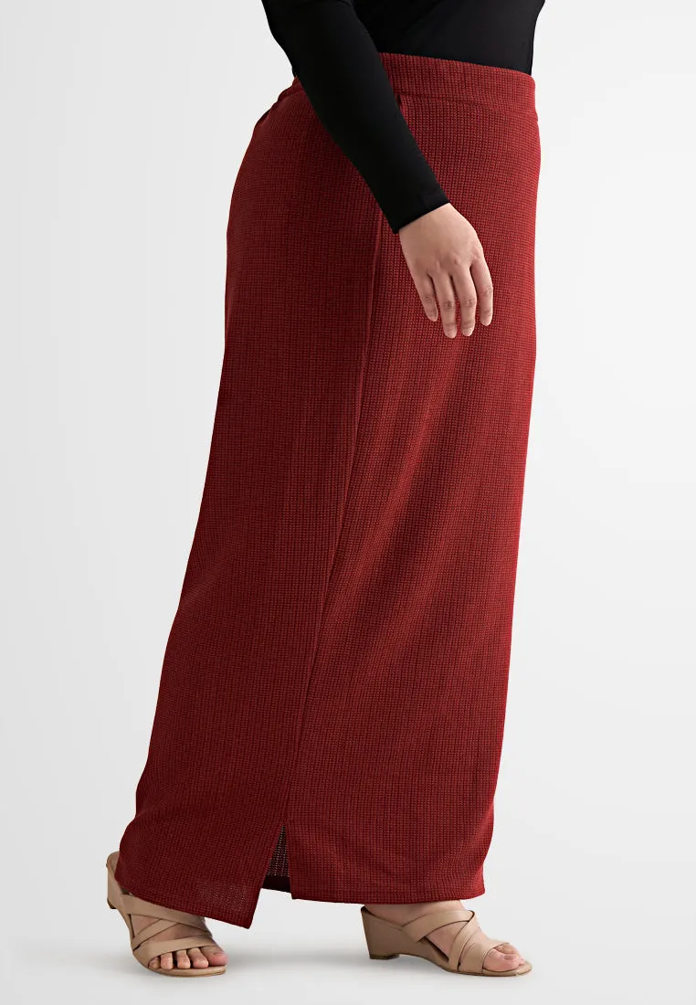 Wallie Waffle Casual Mini Splits Skirt