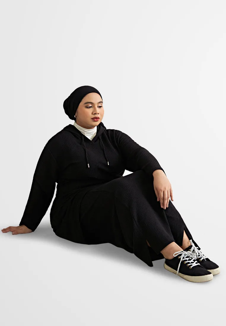 Wallie Waffle Casual Mini Splits Skirt