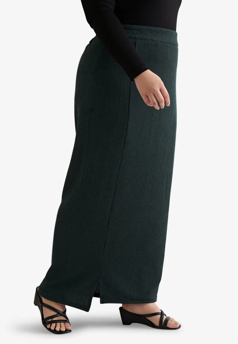 Wallie Waffle Casual Mini Splits Skirt