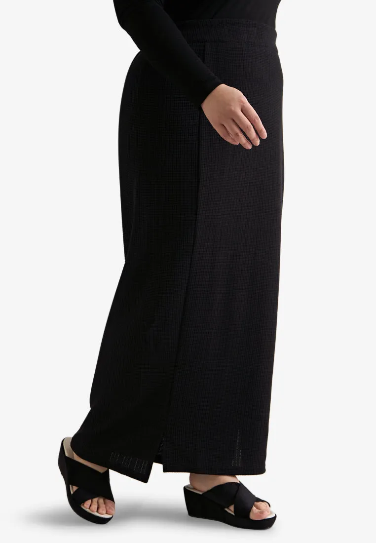 Wallie Waffle Casual Mini Splits Skirt