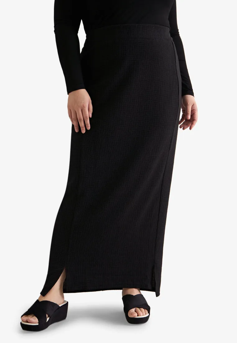 Wallie Waffle Casual Mini Splits Skirt
