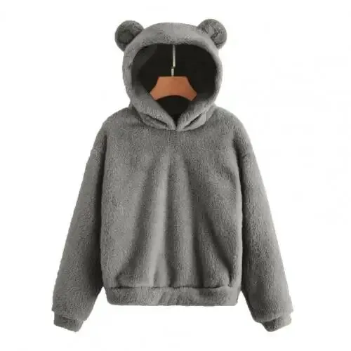 Winter Women's Hoodies Winter  Long Sleeve Rabbit Ear Sweatshirt