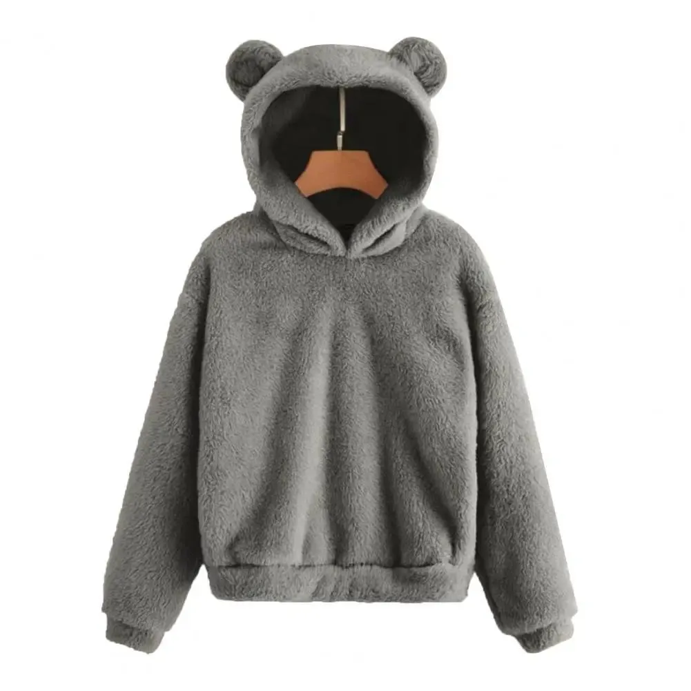 Winter Women's Hoodies Winter  Long Sleeve Rabbit Ear Sweatshirt
